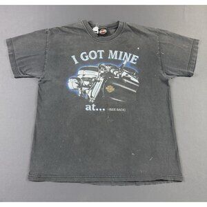 Rare Vintage 90s Harley Davidson Sun Fade I Got Art Mine Erie Pennsylvania Large